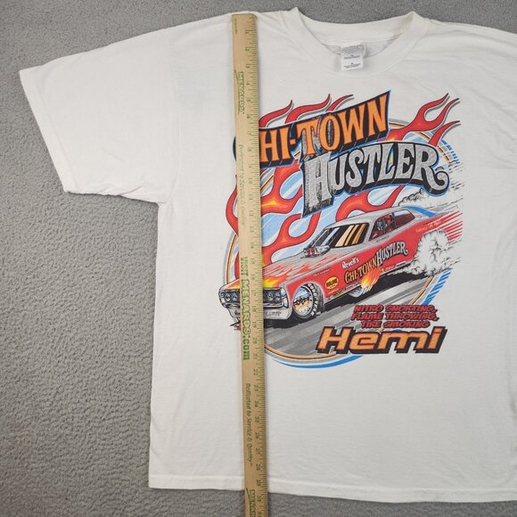 Vtg Chi-Town Hustler NHRA Drag Racing Shirt Troy Martin Chicago 72 Dodge Charger - Picture 6 of 10